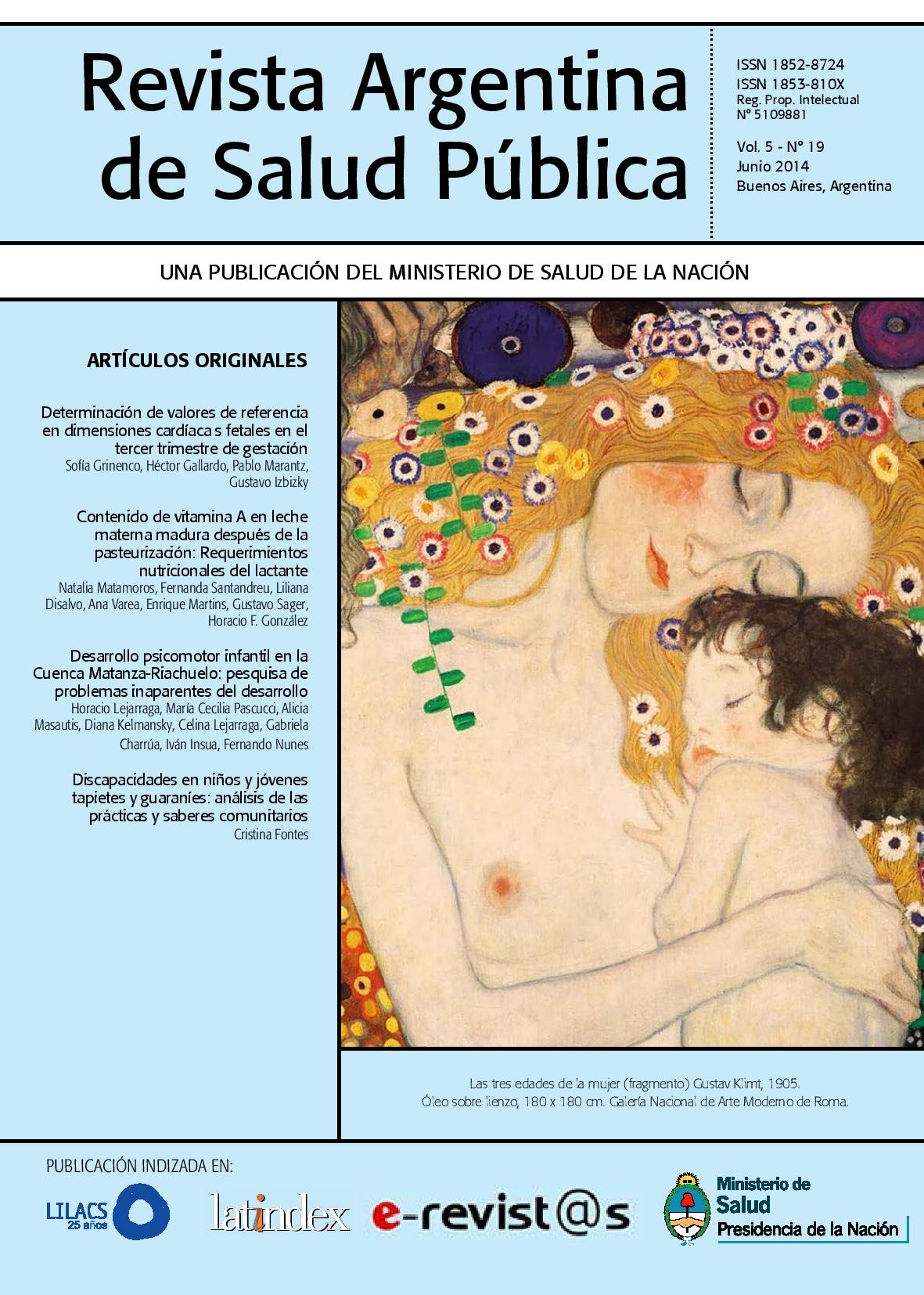 					Ver Vol. 5 Núm. 19 (2014): Revista Argentina de Salud Pública
				