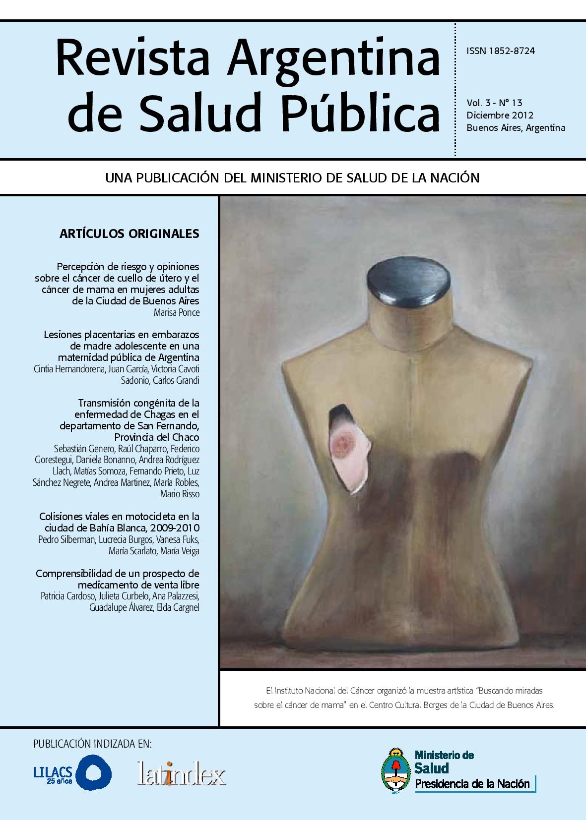 					Ver Vol. 3 Núm. 13 (2012): Revista Argentina de Salud Pública
				