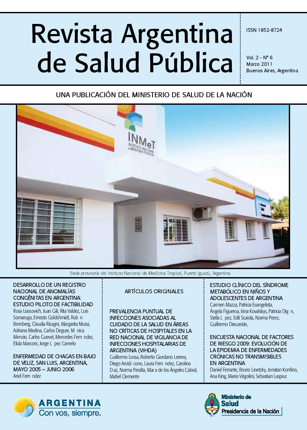 					Ver Vol. 2 Núm. 6 (2011): Revista Argentina de Salud Pública
				